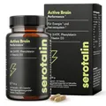 serotalin® Active Brain Performance (ehem. Happy Energy) - 5-HTP - L-Phenylalanin - Serotonin & Dopamin Vorstufe - Energie Komplex - Hochdosiert - Vegan & Made in Germany - 60 Kapseln (2 Monate)