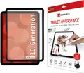Displex TABLET PAPERSENSE für iPad 10,9" (10. Gen.), wiederablösbare Schreibfolie und Zeichenfolie mit Paper Feeling. Displayschutzart: Papierähnliche Schutzfolie für den Bildschirm, Maximale Bildschirmgröße: 27,7 cm (10.9"), Oberflächenlackierung: Matt, Härte: 3H, Markenkompatibilität: Apple, Kompatibilität: iPad 10,9" (10. Gen.). Menge pro Packung: 1 Stück(e) (01887)
