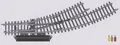 Märklin H0 K-Gleis (ohne Bettung) 2268 Bogenweiche, links 2St.