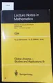 Global Analysis - Studies and Applications III. Lecture notes in mathematics; Bd