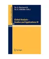 Global Analysis. Studies and Applications III