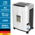 Aktenvernichter Papierschredder Partikelschnitt P5 120 Blatt automatisch, leise!