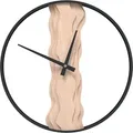 Wanduhr Braun Ø35 Cm Aus Eisen Und Eichenholz