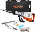 VEVOR Hochleistungs-Betonzerkleinerer, Abrisshammer 3500 W, 60 J, 1900 Schläge/min, mit spitzen und flachen Klingen, geeignet für Steine, Beton usw.