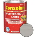 Consolan Wetterschutz-Farbe Delfingrau 750 ml Holzfarbe Deckfarbe