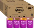 Whiskas Senior 7+ Katzennassfutter Gemischte Auswahl Gelee 120x85g Großpackung