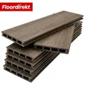 Wpc-terrassendielen Crown 2 M2 Komplettset 220 Cm Braun