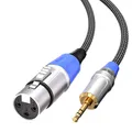 XLR auf klinke 3,5mm Mikrofonkabel, unsymmetrische XLR Buchse auf 3,5mm aux