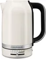 KitchenAid 5KEK1701EPL, 1,7 l, 2400 W, Schwarz, Edelstahl, Weiß, Metall, Kunststoff, Edelstahl, Regelbare Temperatur, Wasserstandsanzeige