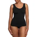 cfab (creamy fabrics) Shapingtop Shaping Unterhemd-Schwarz-M (1-tlg) schwarz M