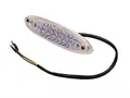 Streetparts24 Universal 12V LED Rücklicht Oval Klar 28 LEDs E-geprüft passend für Roller, Motorrad, Scrambler, Enduro, Supermoto, Motocross, Mofa, Moped, Quad, ATV uvm.