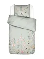 ESSENZA Bettwäsche Romee Sage Green, 135x200 + 1x 80x80 cm - 100% Baumwollsatin 200TC - Blumen