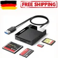 UGREEN USB Kartenleser USB 3.0 SD/TF/CF/MS Card Reader Kartenlesegerät 5Gbit/s