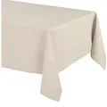 Beautex Tischdecke Elegante Tischdecke Edel Leinenoptik, Lina Tischdecke und Tischläufer (1-tlg) beige Eckig | 130 cm x 160 cm