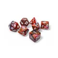 Symphony Festive Dice with White Numbers 16mm (5/8in) Set of 7 Chessex