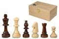Philos Schachfiguren Richard Holzbox 90 mm klassisches Schachspiel