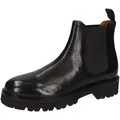Melvin & Hamilton Regine 8 Leder-Chelsea Boots für Damen Stiefelette Plateausohlen, Echtes Leder, Vegetabile Gerbung schwarz 39 EU