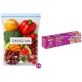 – 20 Gefrierbeutel 4L Größe M 23x32 cm, wiederverwendbar & luftdicht mit Reiß...