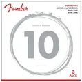 3er Set Nickel-Plated Steel Saiten von Fender für E-Gitarre .010 - .046 Regular