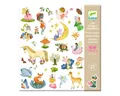 DJECO Sticker 160 DJECO Sticker für Kinder ab 4 Jahren mit tollen Motiven