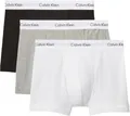 Calvin Klein Herren 3p Low Rise Trunk Boxershorts, (Schwarz/Grey/White) (3-er pack) Gr.S