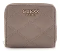 GUESS Tamsin Small Zip Around Wallet S Geldbörse Dark Taupe braun Neu
