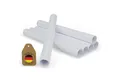 FUX Heizungsverkleidung Rohrverkleidung, Zubehör für Länge: 200mm, weiß, Heizungsrohr Verkleidung, Rohrverkleidung, für Rohrdurchmesser 15-18mm