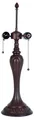 Clayre & Eef Lampensockel Tischlampe Tiffany Ø 17x60 cm Braun Kunststoff
