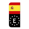 Aufkleber Set Kfz Kennzeichen passgenau EU Feld Tuning Design - Spanien R167-24
