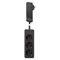 Bachmann Aufputz-Steckdose (3x, CEE 7/3, CEE 7/7, 1.60 m) (933.014)