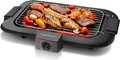 Aigostar - Rauchfreier Tischgrill Barbecue Elektrogrill Elektrischer, Antihaftbeschichtete Grillfläche , Abnehmbarer Fettauffangschale, 2000W