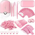 Wimpernverlängerung Set Wimpernverlängerung Zubehör Wimpern Föhn Wimpernbürste Pinzette Wimpernkamm Klebeband Spiegel Augenpads für Wimpernverlängerung Wimpernkleber Benutzt für Wimpern Extensions