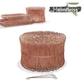 Heimfleiss® Ösendraht Betonbindedraht 1,0 x 120 mm (1000 Stk.) - verkupferter Rödeldraht - Bindedraht für Drillapparat