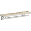 Wenko Gewürzregal Mit Reling Premium Gewürzständer, Silber Matt, 8 X 40 X 5.5 Cm