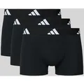 adidas Sportswear Trunks mit elastischem Logo-Bund im 3er-Pack in Black, Größe L