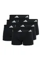 adidas Basic Boxer Trunk Men Herren Unterhose Shorts Unterwäsche 6er Pack, Farbe:Black3, Bekleidungsgröße:L