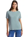 Silk-Look Shirt mit Wording