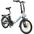 smartEC Camp-20D Falt Pedelec/E-Bike 20 Zoll matt Weiß - Weiß