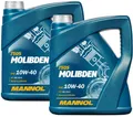 2x5 Liter MANNOL Motoröl Molibden 10W-40 API SL CF 10W40 MOS2  VW 501 01 505 00