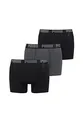 PUMA Herren Cat Boxer Shorts Everyday Unterhose Pant Unterwäsche 3 er Pack, Farbe:223 - Black/Anthracite, Bekleidungsgröße:M