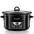 Crockpot Schongarer Slow Cooker | 4,7 l (bis zu 5 Personen) | programmierbare Zeitschaltuhr | Schwarz [SCCPRC507B]