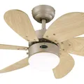Deckenventilator Westinghouse TURBO SWIRL 78158 mit Licht Ø 76 cm