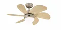 Deckenventilator Klein Decken Lüfter mit Lampe Turbo Swirl Titan 76 cm