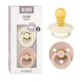 BIBS Colour Schnuller 2er-Pack, BPA-frei, Kirschform Nippel. Naturkautschuk/Latex, Hergestellt in Dänemark. 18+ Monate (2er Pack), Ivory/Blush