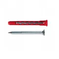 fischer Porenbetondübel HybridPower 10x90 T flache Senkschrauben + Dübel, (50-tlg)
