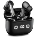 havit Active Noise Cancelling Wireless Earbuds, Bluetooth 13.7 cm Ear Headphones, 3D Bass Stereo Wireless Earphones with 4 ENC Noise Cancelling Mic, 40H Bluetooth Earbuds with LED Display