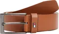 Tommy Hilfiger Herren Gürtel Layton 3,5 cm Ledergürtel, Braun (Cognac), 95 cm