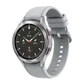 Samsung Galaxy Watch4 Classic, Runde Bluetooth Smartwatch, Wear OS, drehbare Lünette, Fitnessuhr, Fitness-Tracker, 46 mm, Silver