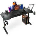 Gamingtisch Computertisch höhenverstellbar 6 Stufen 140x60 cm STRATOS TX-ESPORTS