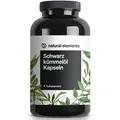 natural elements Schwarzkümmelöl original Nigella sativa – 400 Kapseln – 1.000mg Schwarzkümmelöl/Tag